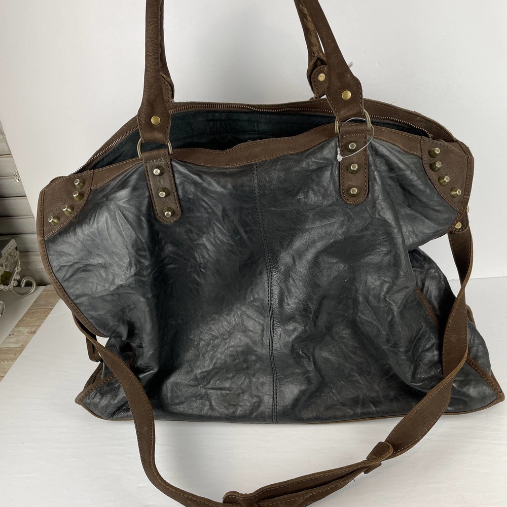 Old Gringo Dark Brown Leather Tote Eleanor Travel Bag Carry All Shoulder Strap